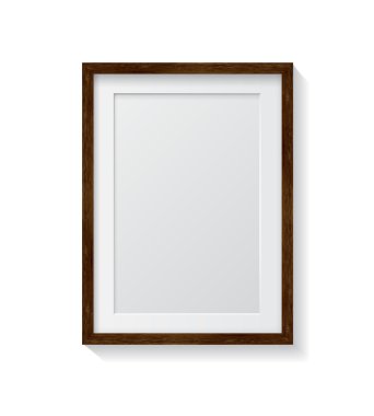 Dark Wood Blank Picture Frame