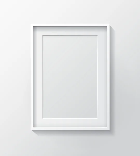 White Blank Picture frame — Stock Vector