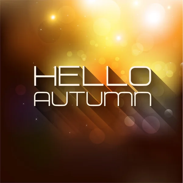 Hello Autumn banner — Stock Vector