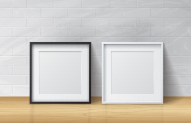 Set of Blank Picture Square frames
