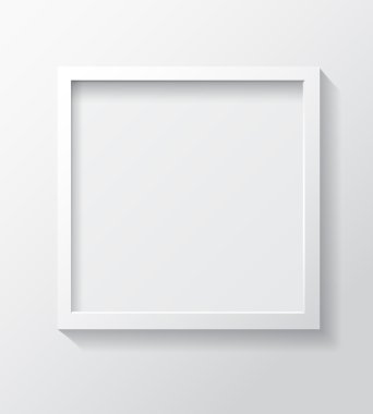 Square White Blank Picture frame