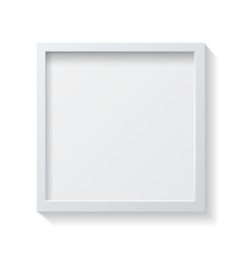 Square White Blank Picture frame