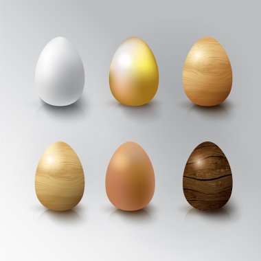 Gerçekçi 3d yumurta kümesi