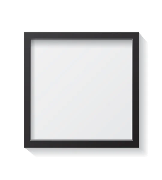 Dark Wood Blank Picture Frame — Stockvector