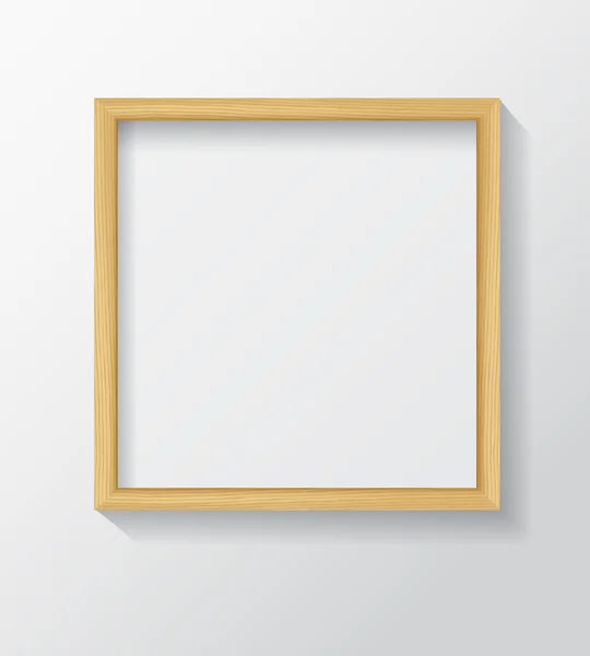 Light Wood Blank Picture Frame — Wektor stockowy