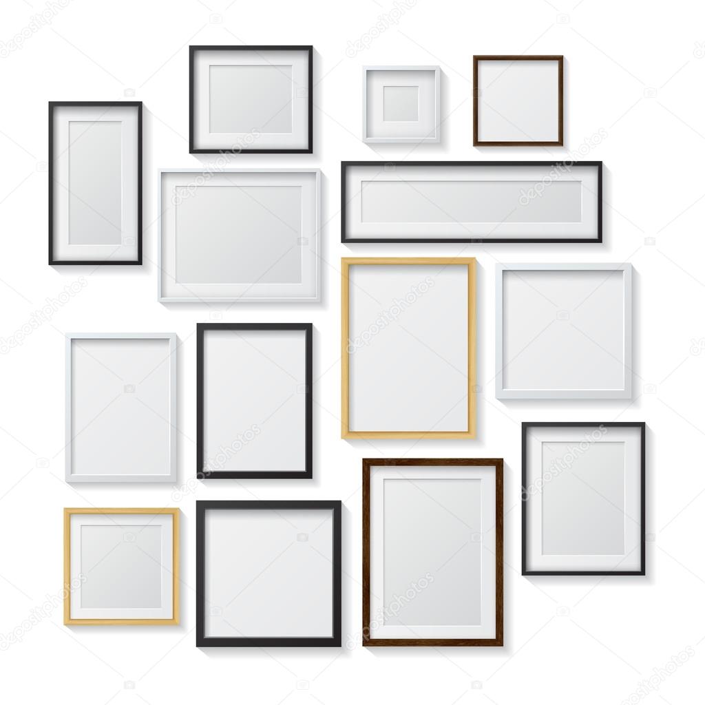 Set of Blank Picture Frames