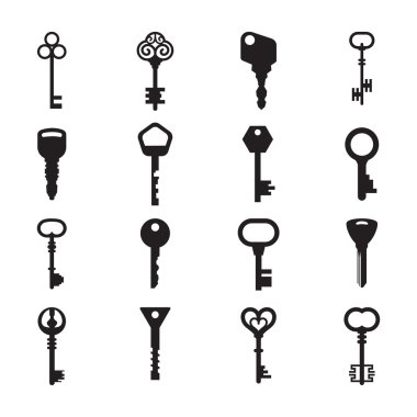 Anahtarları Icons set.