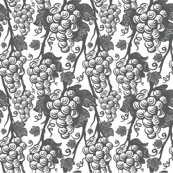 Vigne motif sans couture . — Image vectorielle