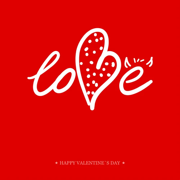 Valentines Day Greeting Card. — Stock Vector