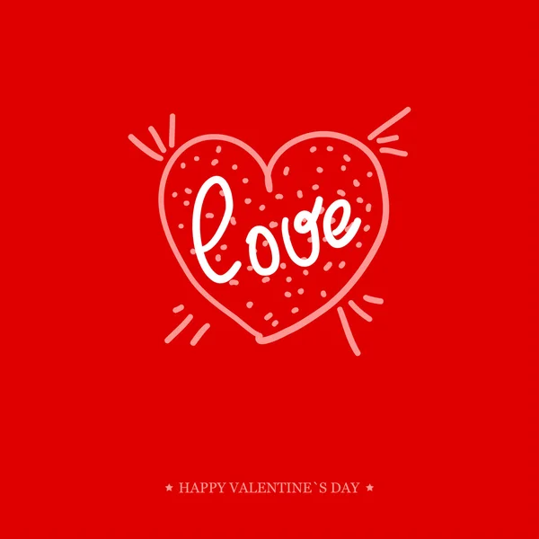 Valentines Day Greeting Card. — Stock Vector