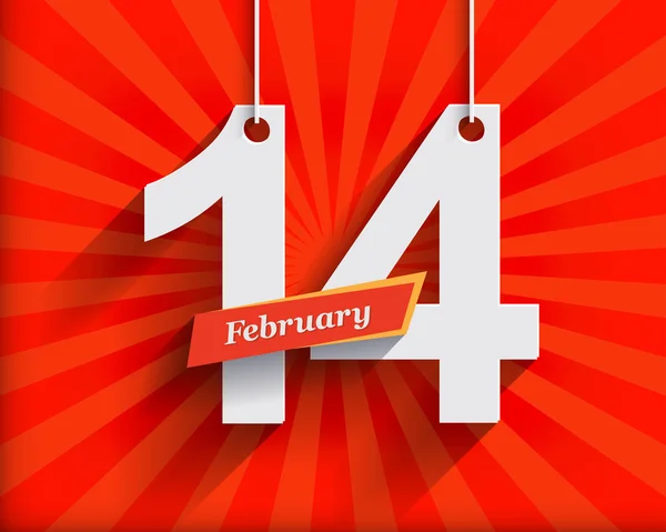 14 февраля С Днем Святого Валентина — стоковый вектор