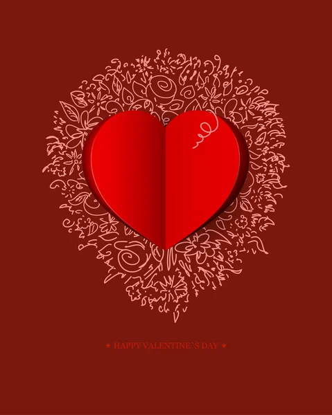 발렌타인데이 카드 예매. — 스톡 벡터