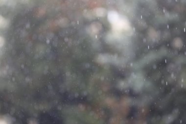 Ön manzara yağmurlu gün dokusu arka planı. Bulanık arkaplan 