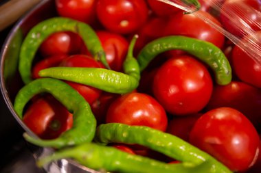 Domates biberi arkaplanını kapat