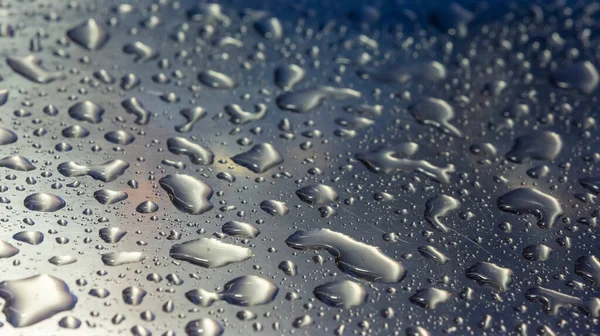 Närbild Regn Droppar Konsistens Bakgrund — Stockfoto