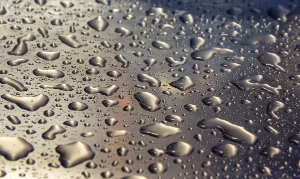Zavřít Dešťové Kapky Textury Pozadí — Stock fotografie