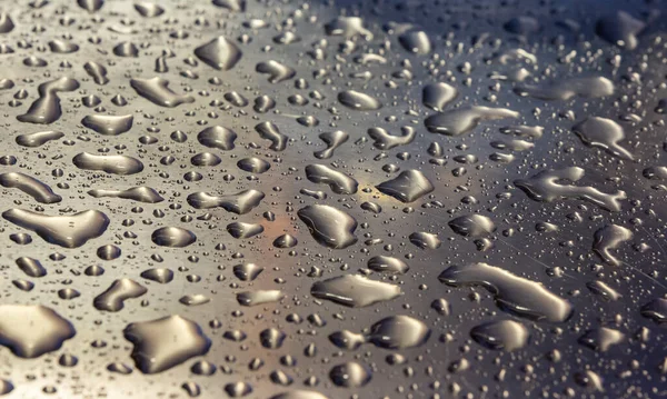 Närbild Regn Droppar Konsistens Bakgrund — Stockfoto