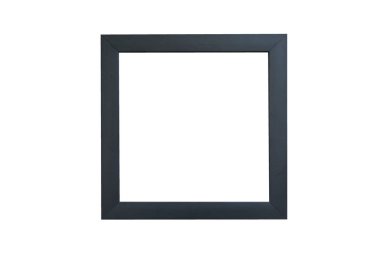 İzole edilmiş beyaz arkaplanda ön görünüm çerçevesi