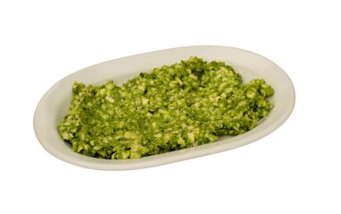 Geleneksel Türk mezesi, Cibez. İzole edilmiş beyaz arkaplan 