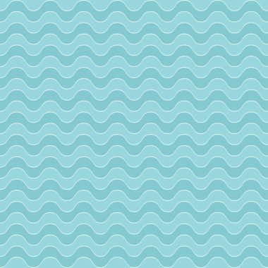 Mavi dalgalar desen, kesintisiz duvar kağıdı arka plan tasarımı. vektör çizimi e p s 8.