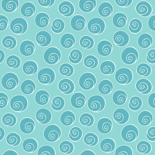 Блакитне коло, спіраль, бульбашки, безшовний дизайн шпалер фонового малюнка. Абстрактний вектор e p s 8 — стоковий вектор
