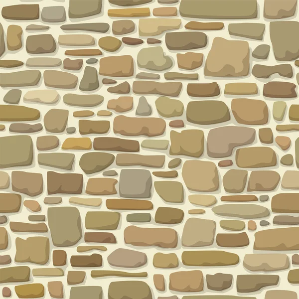 Pared de piedra. Textura sin fin, fondo de página web. Patrón sin costura vectorial . — Vector de stock