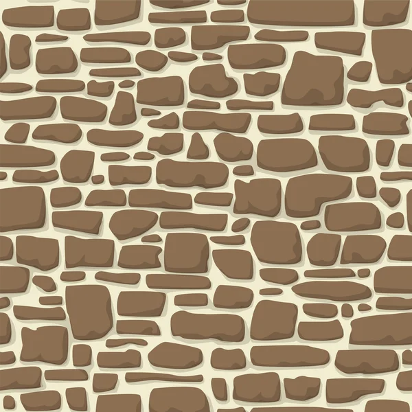 Pared de piedra. Textura sin fin, fondo de página web. Patrón sin costura vectorial . — Vector de stock