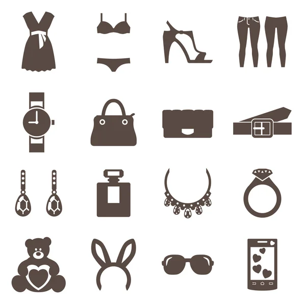 Fashion women's accessories icon — Stock Vector