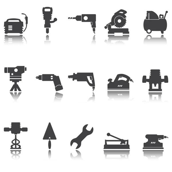 Construction tools. Repair icons. Vector set. — Stock Vector