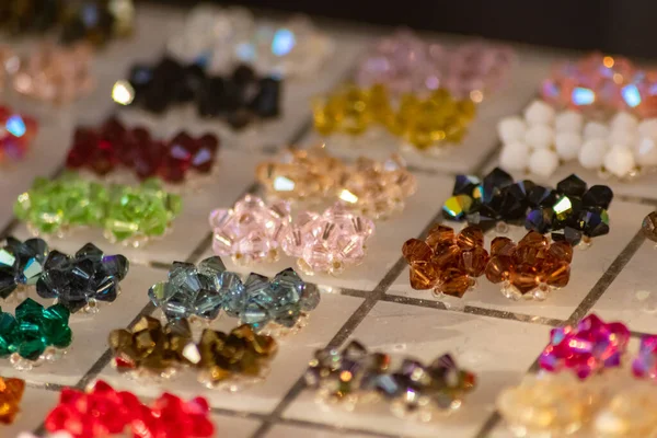 Parlak Kristallerle Sevgilinize Eşinize Aşkınızı Göstermek Için Değerli Mücevherler Gibi — Stok fotoğraf