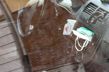 Modern elektrikli bir arabanın yakın görüntüsü