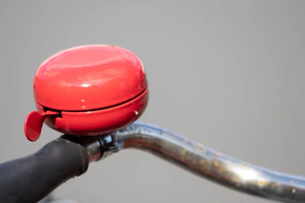 Close Bicycle Red Bell — Stock Photo, Image