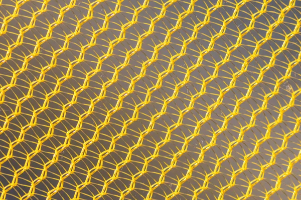 Желтая Сетка Структуры Крупным Планом Подсветкой Блеске Утром Показывает Абстрактный — стоковое фото