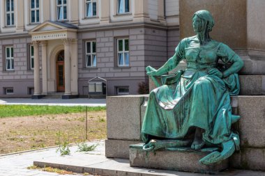 Düsseldorf, Kuzey Ren-Vestfalya, Almanya, 7 Temmuz 2021: Sivil suçlar ve yargı hukuku davaları ve işlemleri için hükümet hukuk mahkemesi olarak adalet bakanlığı hapis cezalarını kaydetti