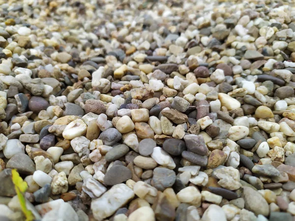 Pequenas Rochas Cruas Minerais Cascalho Como Fundo Pedras Naturais Com — Fotografia de Stock