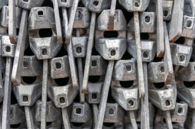 inşaat için metal çubuk yığını 