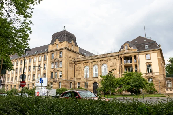 2021年7月9日 德国北莱茵 威斯特法伦州杜塞尔多夫 德国国家妇女资源中心首府杜塞尔多夫地区高等法院在法律程序中与原告和被告一起展示了司法系统 — 图库照片