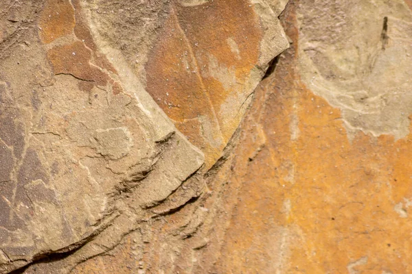 Pedra Crua Laranja Com Minerais Metais Como Fundo Pedras Naturais — Fotografia de Stock