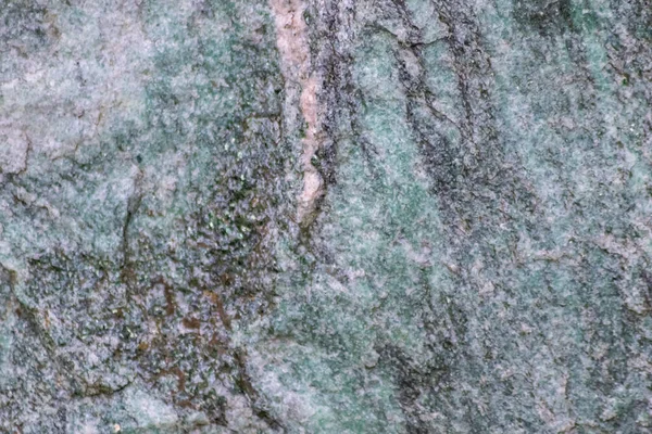 Pedra Crua Verde Com Minerais Metais Como Fundo Pedras Naturais — Fotografia de Stock