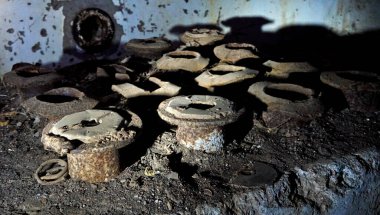 Shelkino, Kırım bölgesi. Terk edilmiş nükleer santral. Nükleer santral, Guinness Rekorlar Kitabı 'na gezegendeki en pahalı nükleer reaktör olarak girdi. Kırım nükleer santralinin inşaatı 1975 yılında başladı..