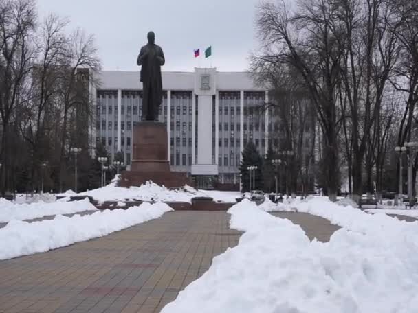 Helyszín Észak Kaukázus Adygea Köztársaság Fővárosa Maykop Városa Tél — Stock videók