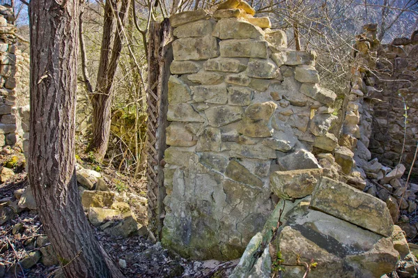 Locatie Noord Kaukasus Republiek Adygea Gebied Van Verlaten Aul Khakodz — Stockfoto