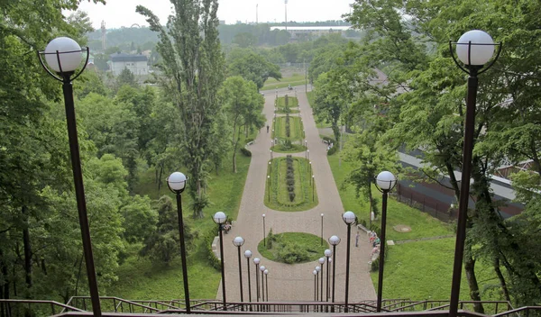 Lokalizacja Północny Kaukaz Republika Adygejska Schody Obserwacyjne Pobliżu Miasta Maykop — Zdjęcie stockowe