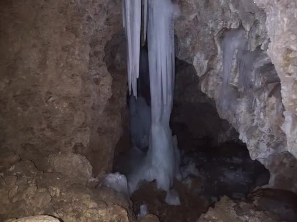 Localização Rússia Norte Cáucaso Caverna Universitetskaya Mar Pedra Famosa Por — Vídeo de Stock