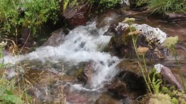 Rusya, Karachay 'sız Cumhuriyet. Krasny Karachay köyünün yakınındaki Aksaut nehir vadisinden yükseldi. Kyngyrchat Gölü 'ne giderken