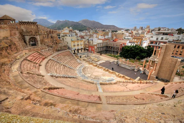 Belle Vue Sur Ville Cartagena Espagne Europe — Photo