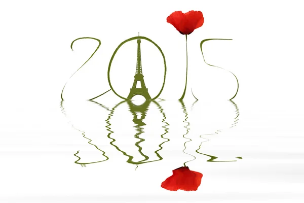 Peace and poppy in 2015 — Stock Photo, Image