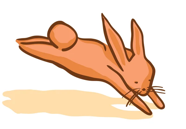Hoppande kanin — Stock vektor