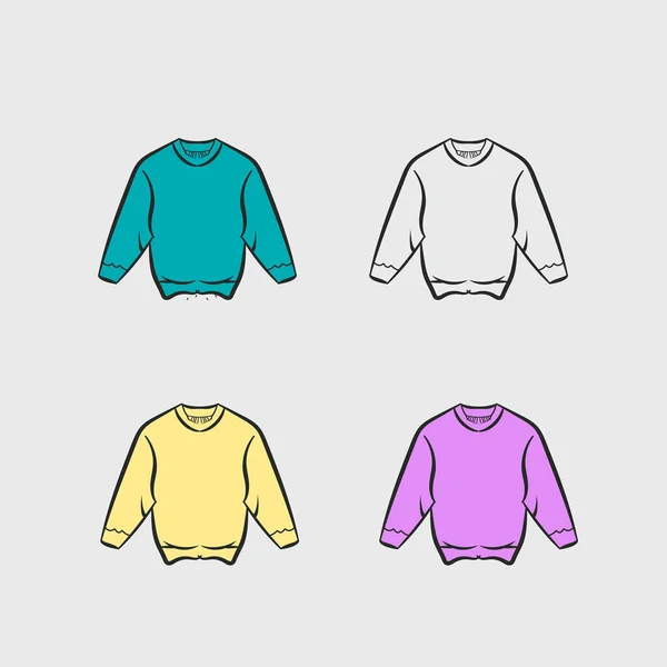 Jacket Ikon Vektor Illustration För Webben Med Mjuk Färg — Stock vektor