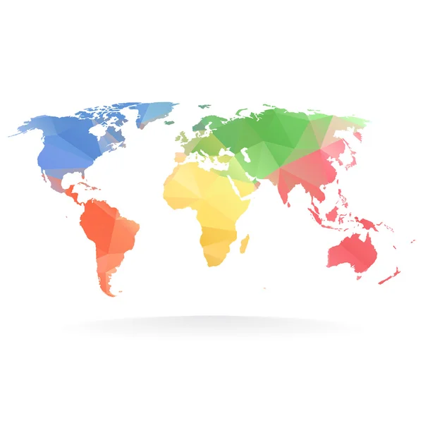 Dünya haritası illüstrasyonu — Stok Vektör